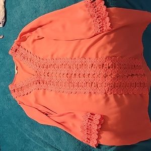 MYANG swimsuit cover, salmon color, size:L